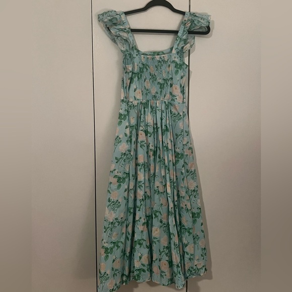 Hill House Floral Blue and Green Dress - Picture 4 of 7